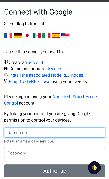 Screenshot of Google Account Linking process
