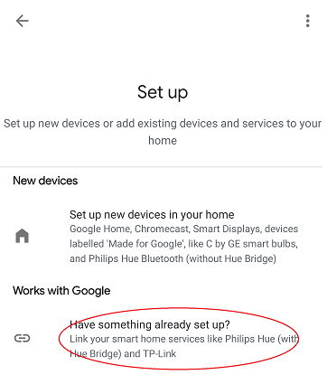 Add a "works with Google device"